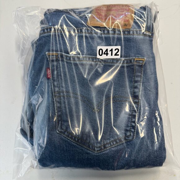 Levis Jeans Mens 34 Blue 511 Slim Straight Mid Rise Medium Wash Stretch - Picture 11 of 11